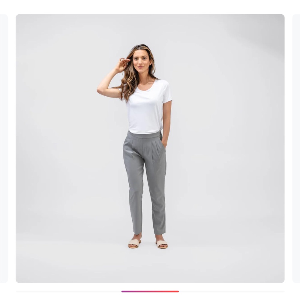 NWT Ministry of Supply Gray Drape Pants - size 20